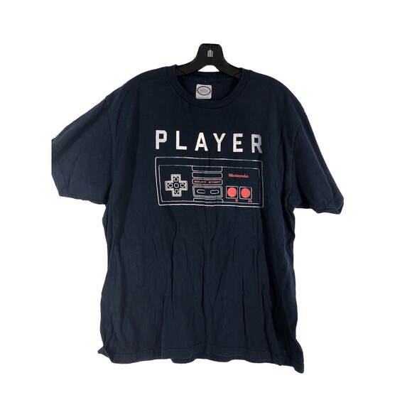 Nintendo Other - Player Classis Nintendo Game T Shirt Large Navy Blue